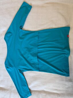 Kojící tričko tyrkysové - M, odpovídá spíše S - 3