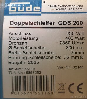 Bruska stojanová Gude - 3