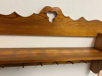Dřevěná polička na zeď - 3