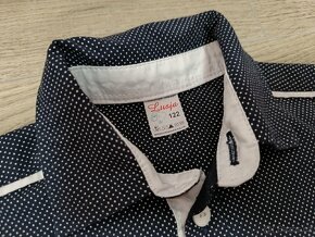 Chlapecká tm. modrá košile - 3