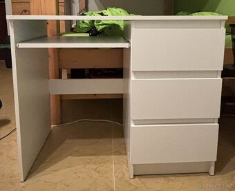 Psací stůl Cosmo 110 cm bílý - 3