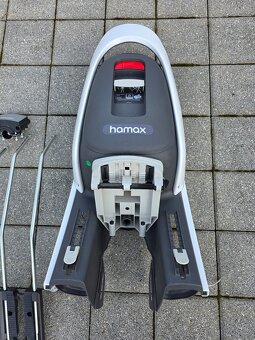 Dětská sedačka na kolo HAMAX CARESS WHITE + adaptér - 3