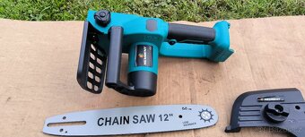 Aku řetězová pila 12" pro Makitu baterie 18V-krátce použitá - 3