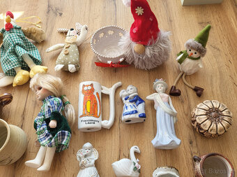 Velký set dekorací, sošky, figuríny, keramika, na parapet - 3