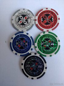 Luxusné žetóny na poker, Ultimate. Spolu cca 280ks. - 3