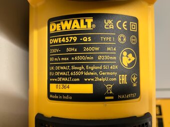 Flexa DeWalt DWE4579-QS 230mm 2600W - nová - 3