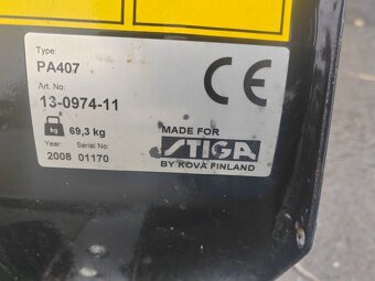 Stiga zametací kartáč ke stiga rider park pro 4x4 i 4x2 - 3