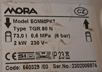 Bojler MORA 73l 2kW - 3