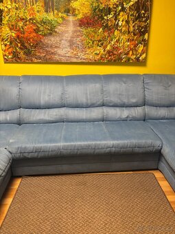 světle modrá sedací souprava - 3