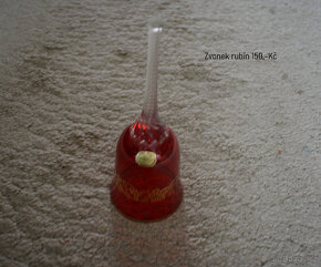 prodám staré rubín sklo,růžový porcelán,smalt-sklo - 3