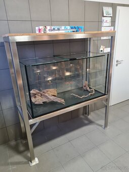 Akvárium 390 litrů v nerez stojanu - 3