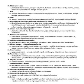 Maturitní otázky ČJ / BIO / CHEM - 3
