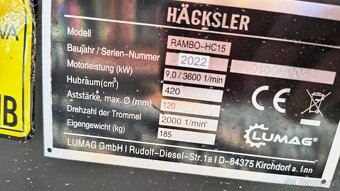 Motorový štěpkovač Lumag Rambo HC15 - 3