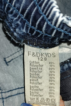 Dětské džínové kraťasy F&D Kids - vel. 128/134 - 3