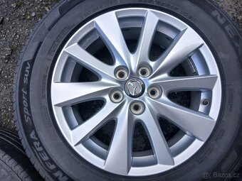 Prodám sadu Orig ALU kol Mazda 225/65R17 letní - 3