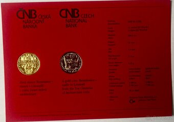 zlatá ČNB,2000kč,zámek Litomyšl, proof, jenom 3300 ks - 3