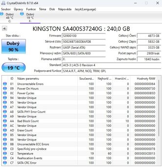 SSD Kingston A400 240GB SATA - 3