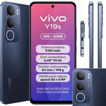 VIVO Y19s/6GB/128GB/Black NOVÝ - 3