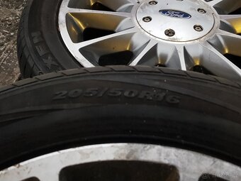 Originál alu kola Ford + letní gumy 205/50R16 - 3
