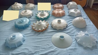 Repasovaný stropní mosazný lustr - 3