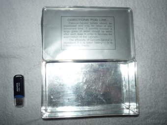 Stará plechová krabička - CALCIUM ,,SANDOS" - 3