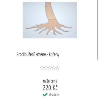 Dřevěný strom s fotorámečky na zavěšení - 3