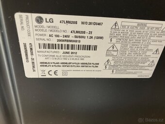 TV LG 47LM 620S 3D 50/60 HZ 120W - 3