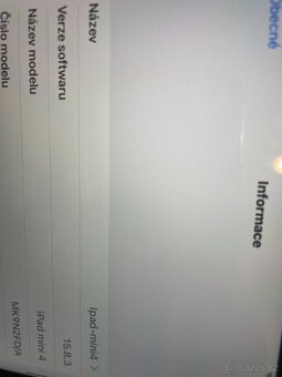 Prodám iPad Mini 4 stříbrný 128GB - 3