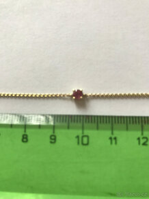 Zlatý náramek s turmalínem - 3