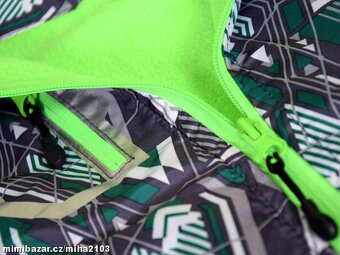 Chlap. šusťáková bunda s fleesem vel.98/104, a 116 NOVÁ - 3