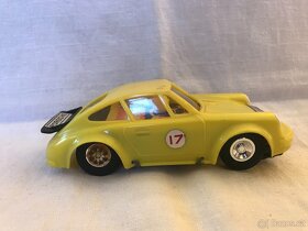 Auto autodráhy Ites Porsche 911 žluté a červené - 3