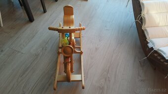 Houpaci drevena motorka - 3