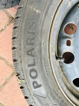 4x Plechové disky R15, 5x100, zimní pneumatiky - 3