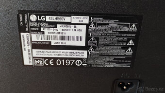 TV LG 43LH560V - 108 cm + led podsvícení - 3