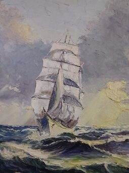 Obraz plachetnice na moři - 3