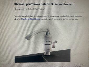 Průtokový ohřívač vody Delimano - 3