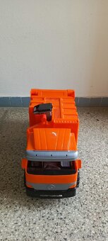 Popelářské auto LENA Mercedes - oranžová - 3