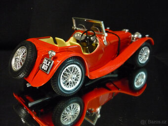 Jaguar SS100 1937 červený Bburago 1/18 - 3