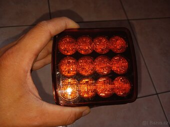 LED výstražné světlo, oranžové - 3
