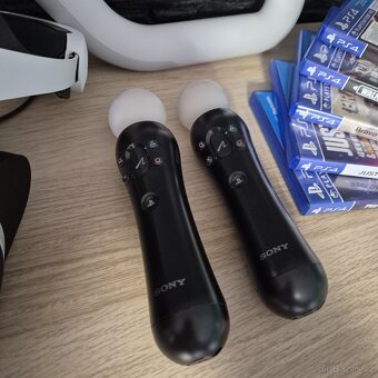 Rezervováno KOMPLETNÍ PS VR Set + Kamera +2 Move + Aim+ Hry - 3