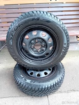 2ks Zimních pneumatik na diskách 165/70/R13 - 3