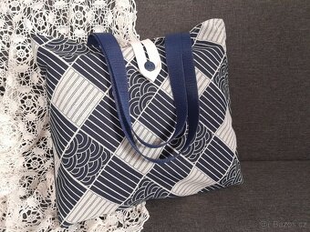 Taška....modro-bílá - 3