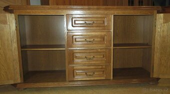 Rustikální komoda z masivu ( Dub ) - Výborný stav - 3