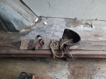 Staré dřevěné lyže Retro - 3