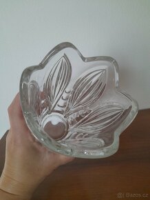 Retro skleněná váza - konvalinka - 3