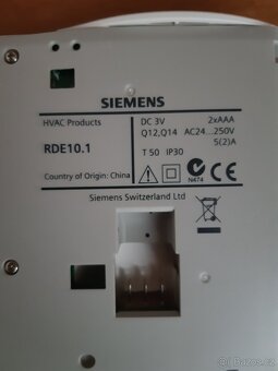 Ovladač na plynový kotel Siemens RDE10.1 - 3