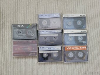 Použité MC kazety Sony, TDK, Maxell, Agfa, RAKS, BASF - 3