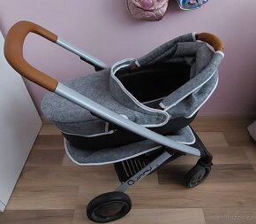 Praktický kombinovaný kočárek pro panenky do velikosti 42 cm - 3
