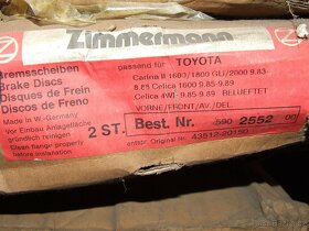 Prodám brzdové kotouče Toyota, Daihatsu, Nissan - 3