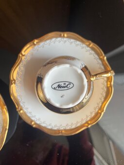 Porcelánové šálky s talířkem zn. Neul - 3